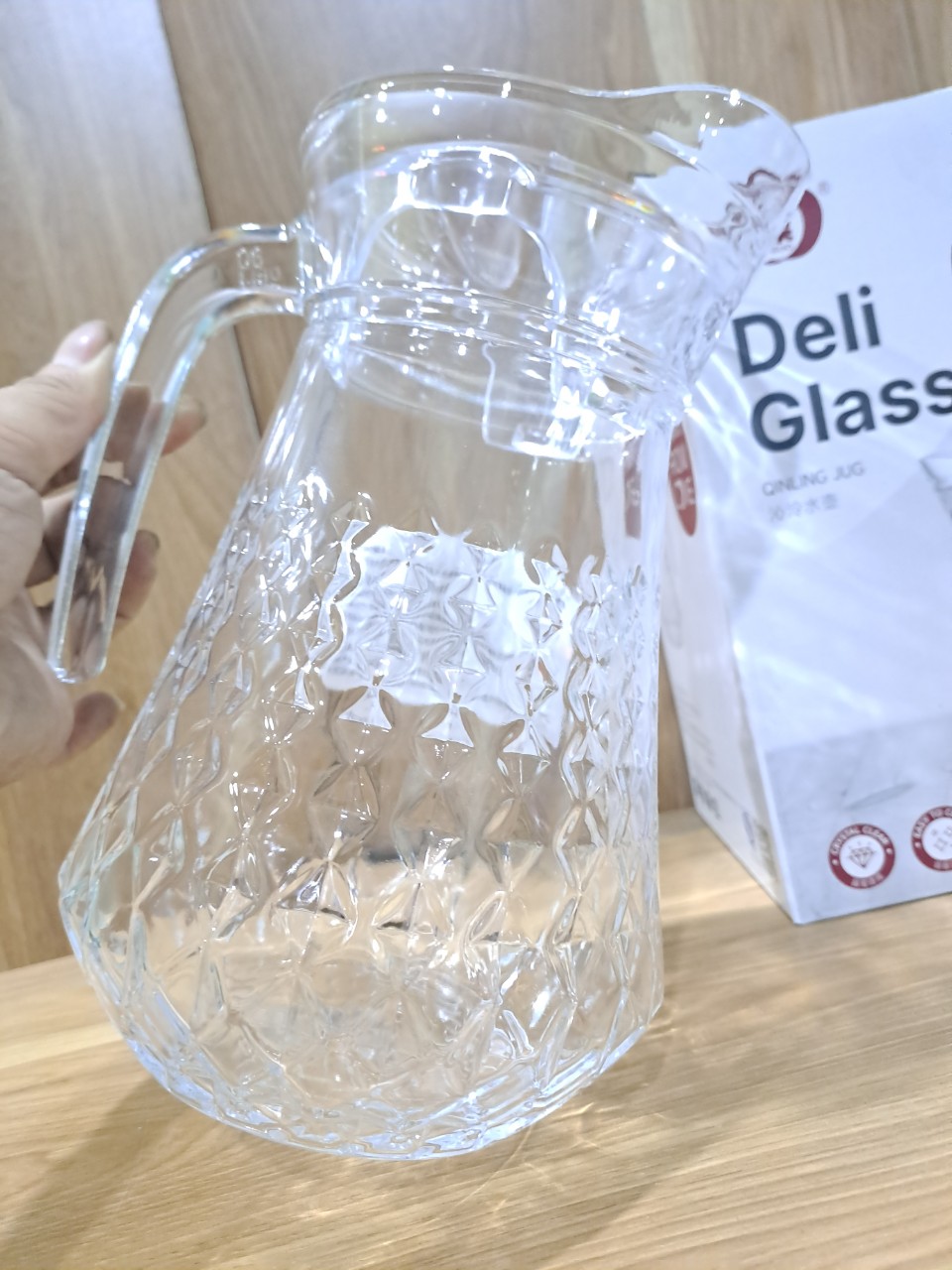 Combo 2 Bình đựng nước thủy tinh 1.3 lít