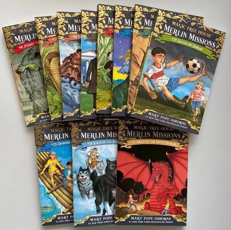 Magic Tree House Merlin Mission (1-27)  27q + File MP3 | Nhập Khẩu