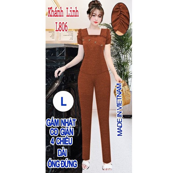 ĐỒ BỘ NỮ, NGUYÊN BỘ ỐNG ĐỨNG ( M L806)