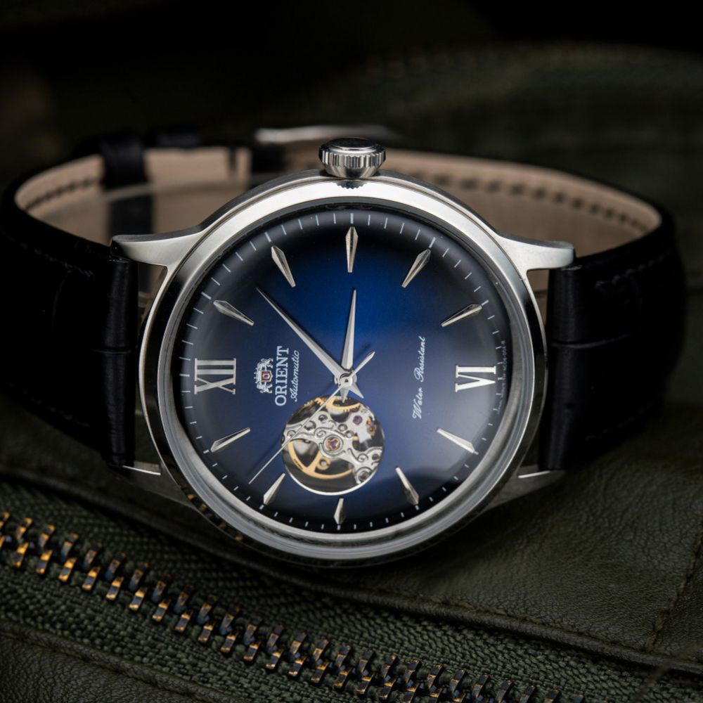 { ĐỒNG HỒ HÀNG HIỆU } Đồng Hồ Cơ Nam Orient Automatic Lộ Tim Dây Da Full Box