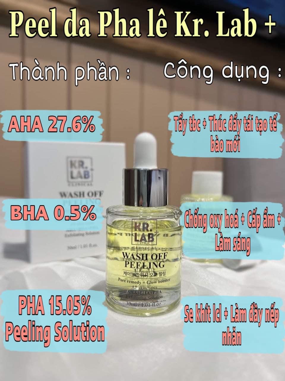 Tinh chất Peel da pha lê căng bóng Hàn Quốc KR.LAB+ 30ml