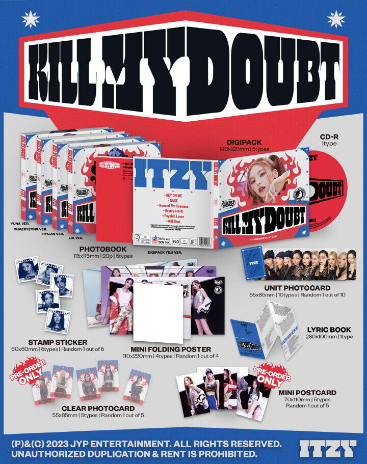 ITZY - KILL MY DOUBT Album - có sẵn Cửa hàng Kpop