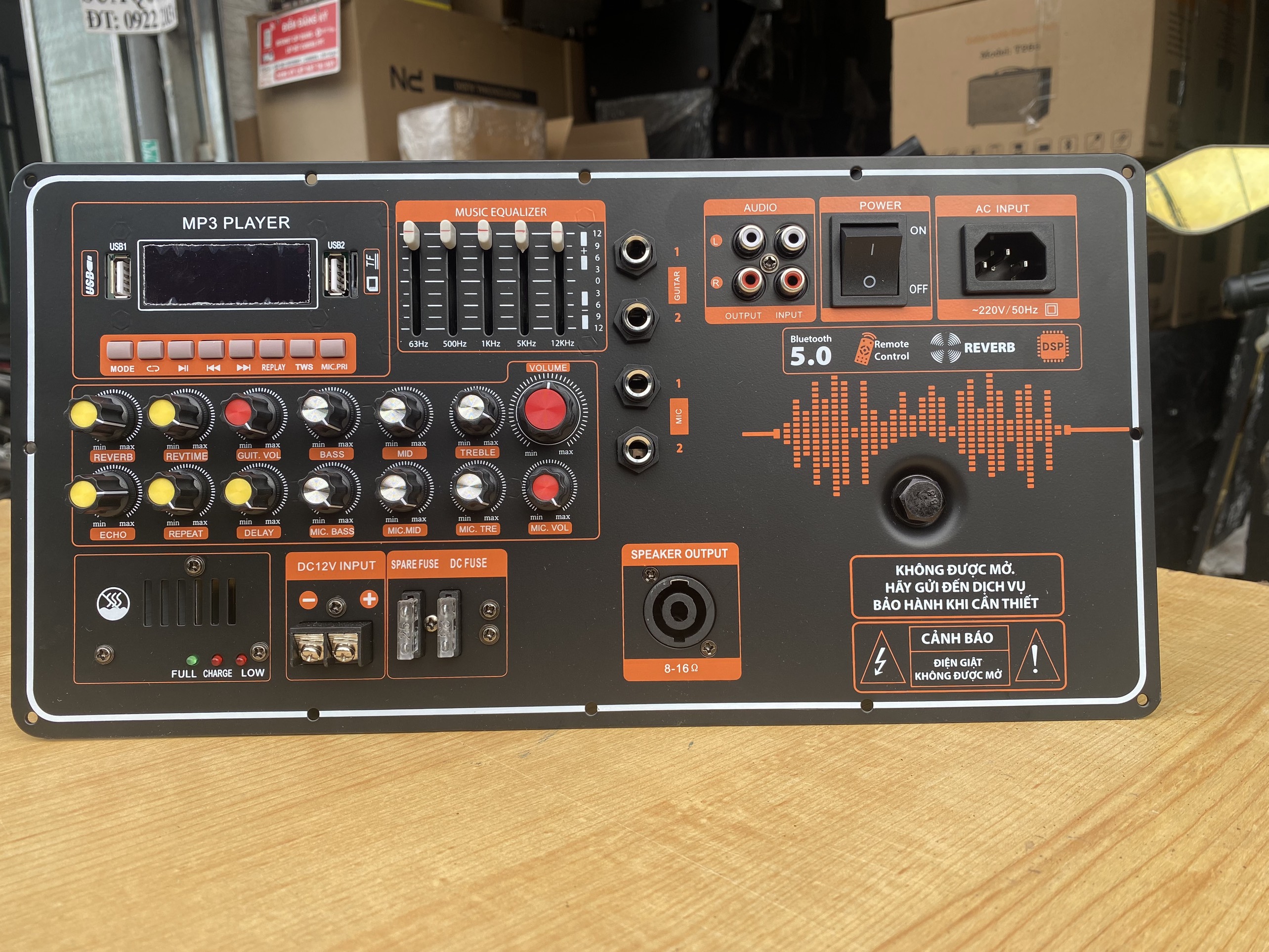 MẠCH LOA KÉO CÔNG SUẤT LỚN CÓ EQ Equalizer KST