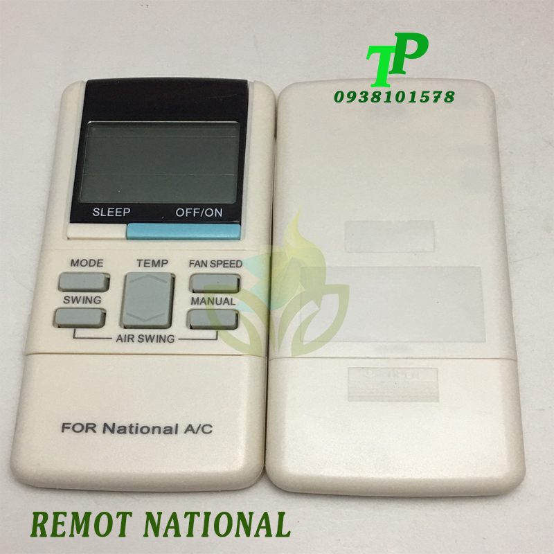 Điều Khiển, Remote Máy Lạnh Điều Hòa National (Tặng Kèm Pin)