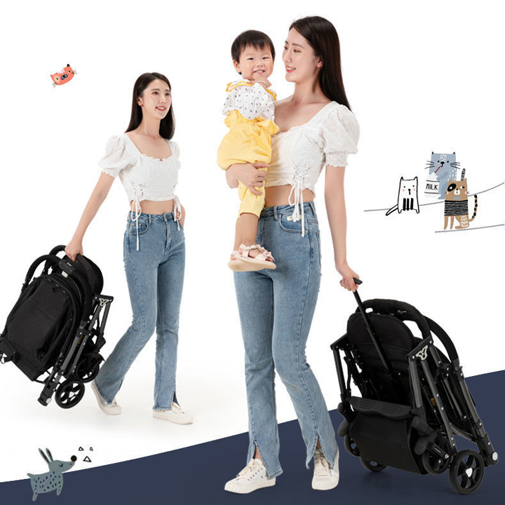 Xe Nôi Đẩy Em Bé Hai Chiều Cao Cấp Có Giảm Sóc