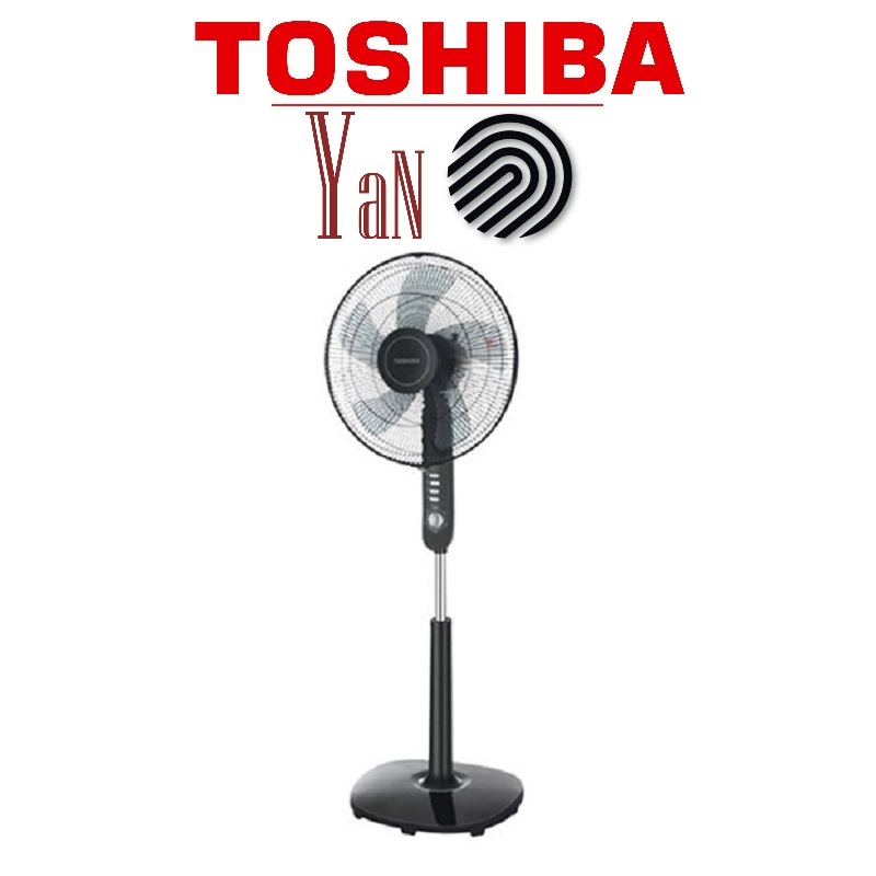 Quạt cây đứng 5 cánh 3 mức gió màu đen Toshiba F-LSA10(K)VN 50W - Hàng chính hãng