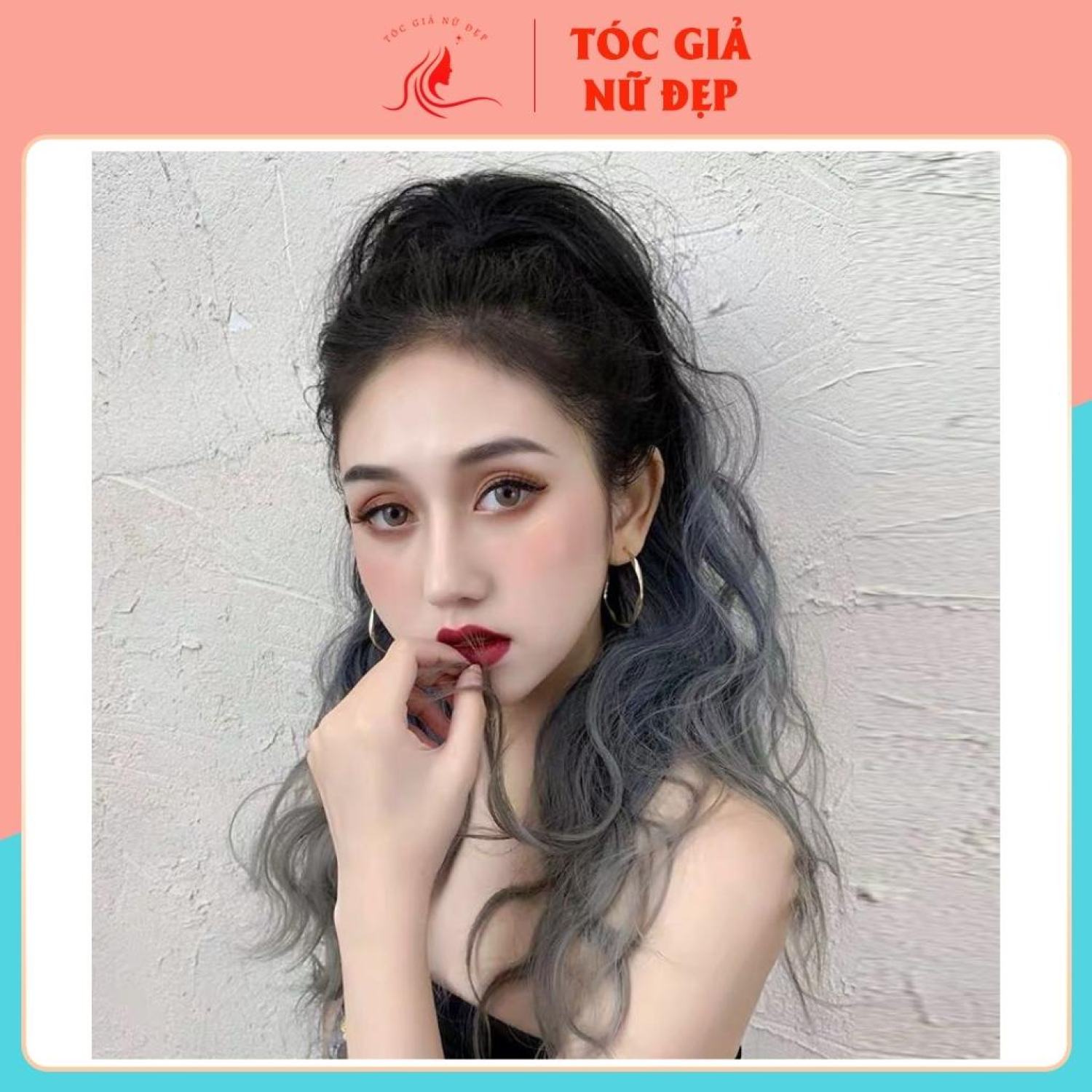 Tóc giả ngoặm xù n42 omber 3 màu