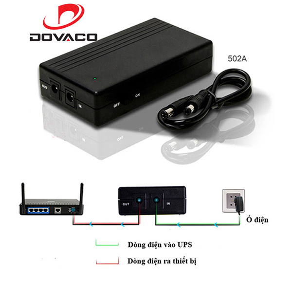Nguồn dự phòng UPS mini 5V/9V/12V-1A