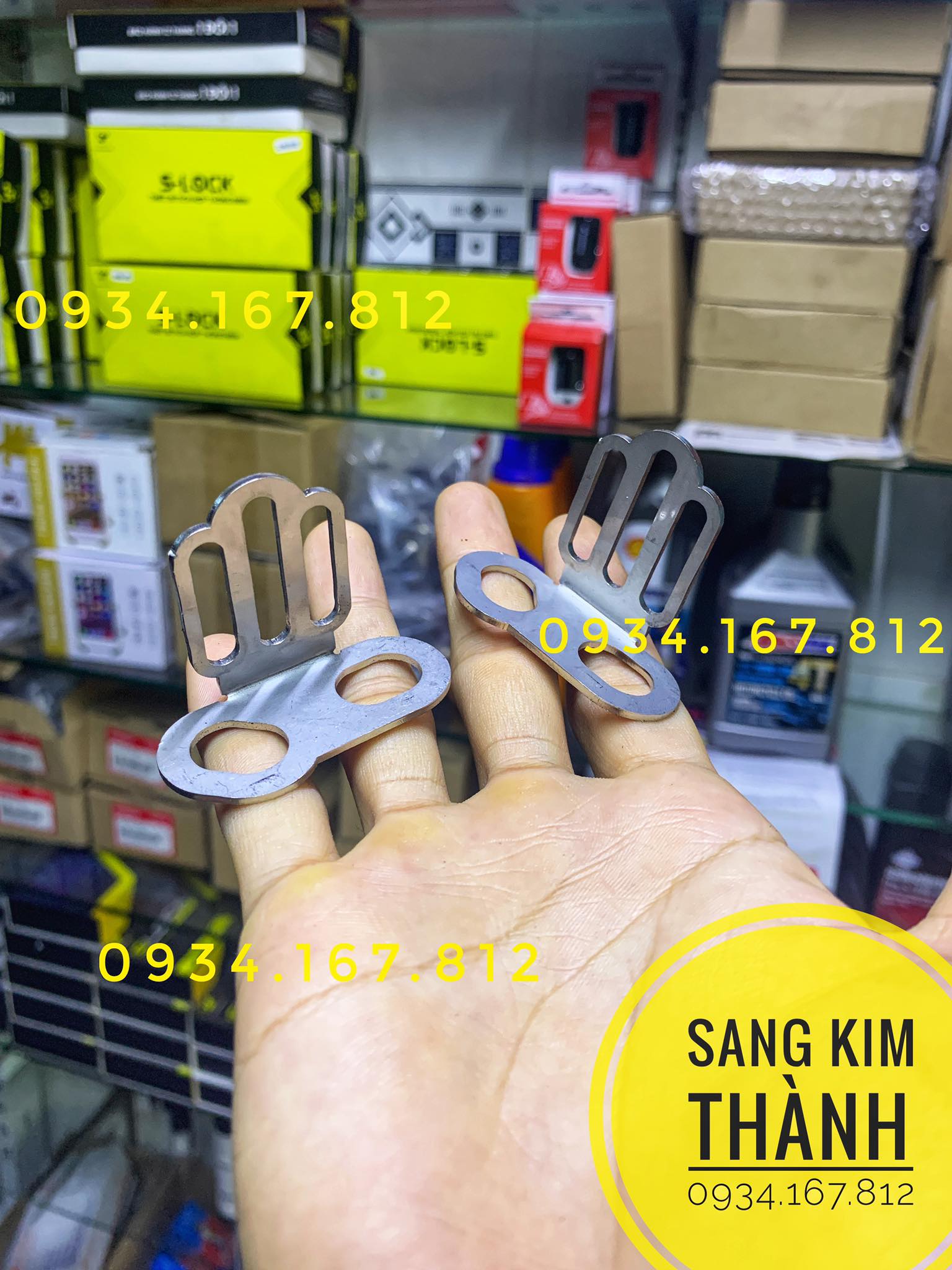 [HCM]Cặp Pad Inox 304 Lắp Đèn Bi Cầu Mini Phuột Xe Winner v1 Winner X Exciter 135 Exciter 150 Exciter 155