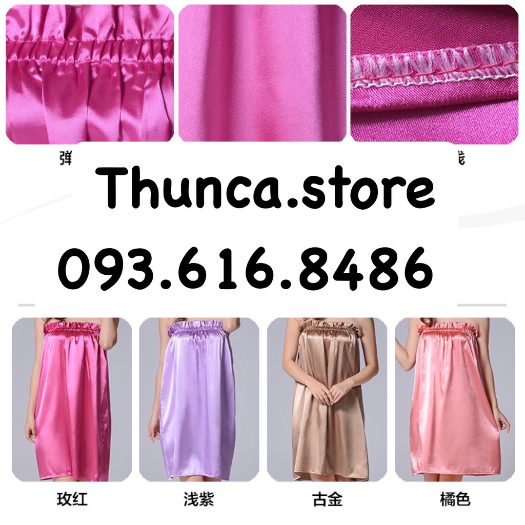 Váy Quây Spa Lụa Cao Cấp, Bộ Đồ Giảm Béo Spa