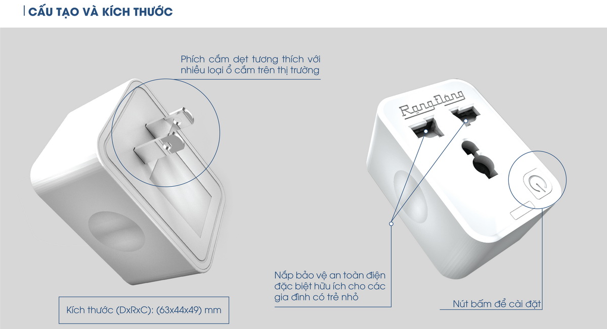 Ổ Cắm Wifi Rạng Đông