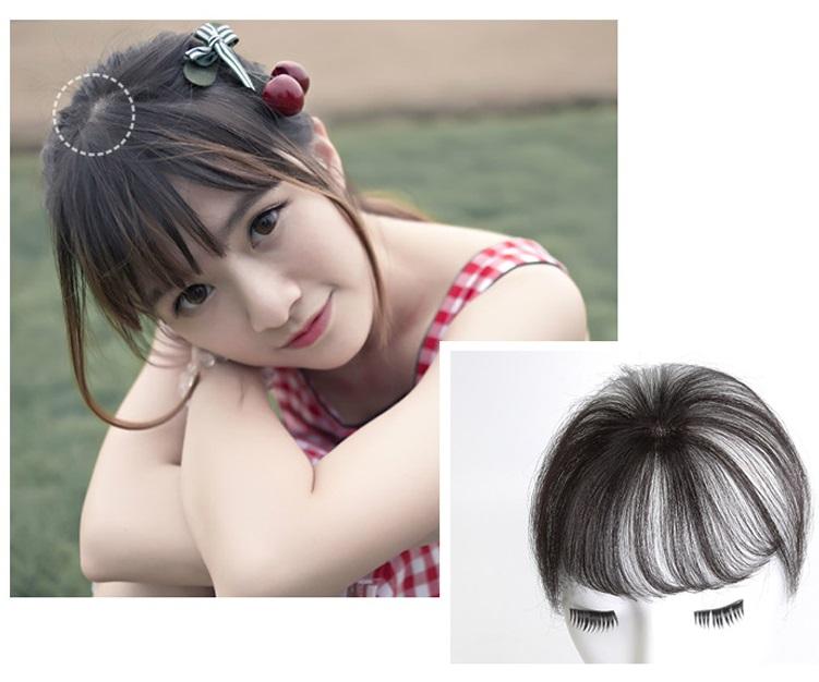 Tóc mái thật 3D 💖FREESHIP💖 mái 3D tóc thật, tóc mái thưa 3D, tóc giả nữ