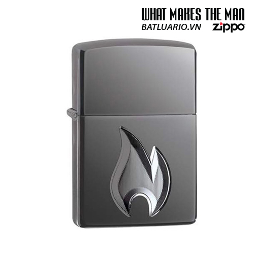 Bật lửa zippo 29928 – zippo armor® flame design black ice