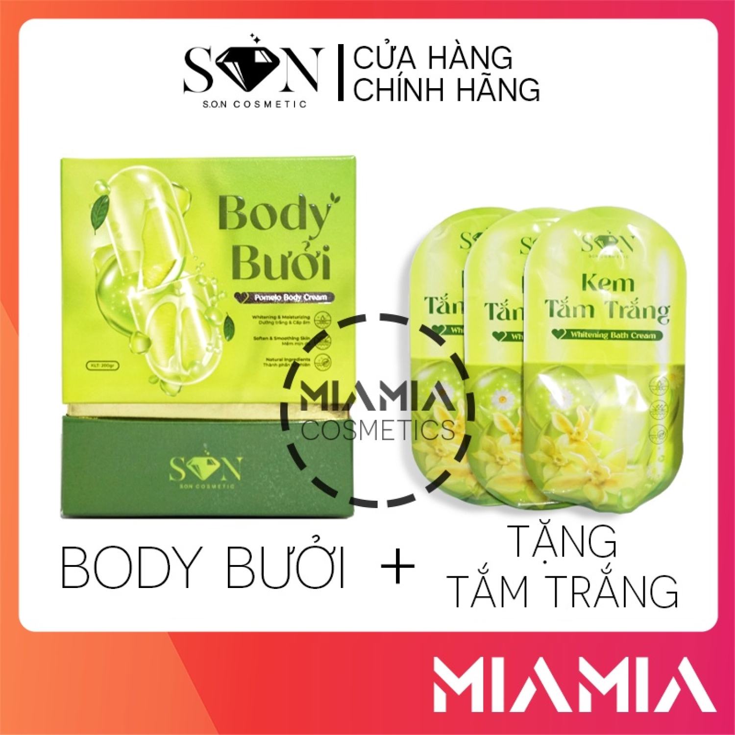 Kem body cốt ủ bưởi son chính hãng - body bưởi dưỡng trắng da - 8938532048127
