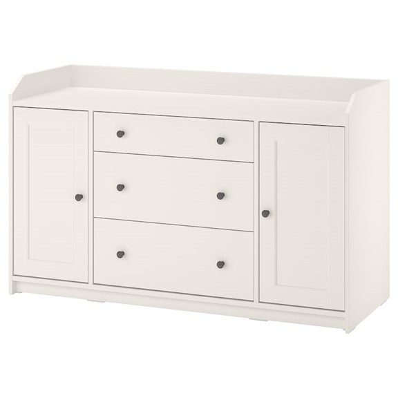 Bahia, kệ tủ đựng đồ dùng 3 ngăn 2 cánh mở sto_041, 140x46x84cm, sản xuất bởi scandi home