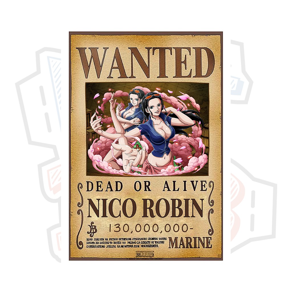 Poster truy nã Nico Robin ver 2 - One Piece