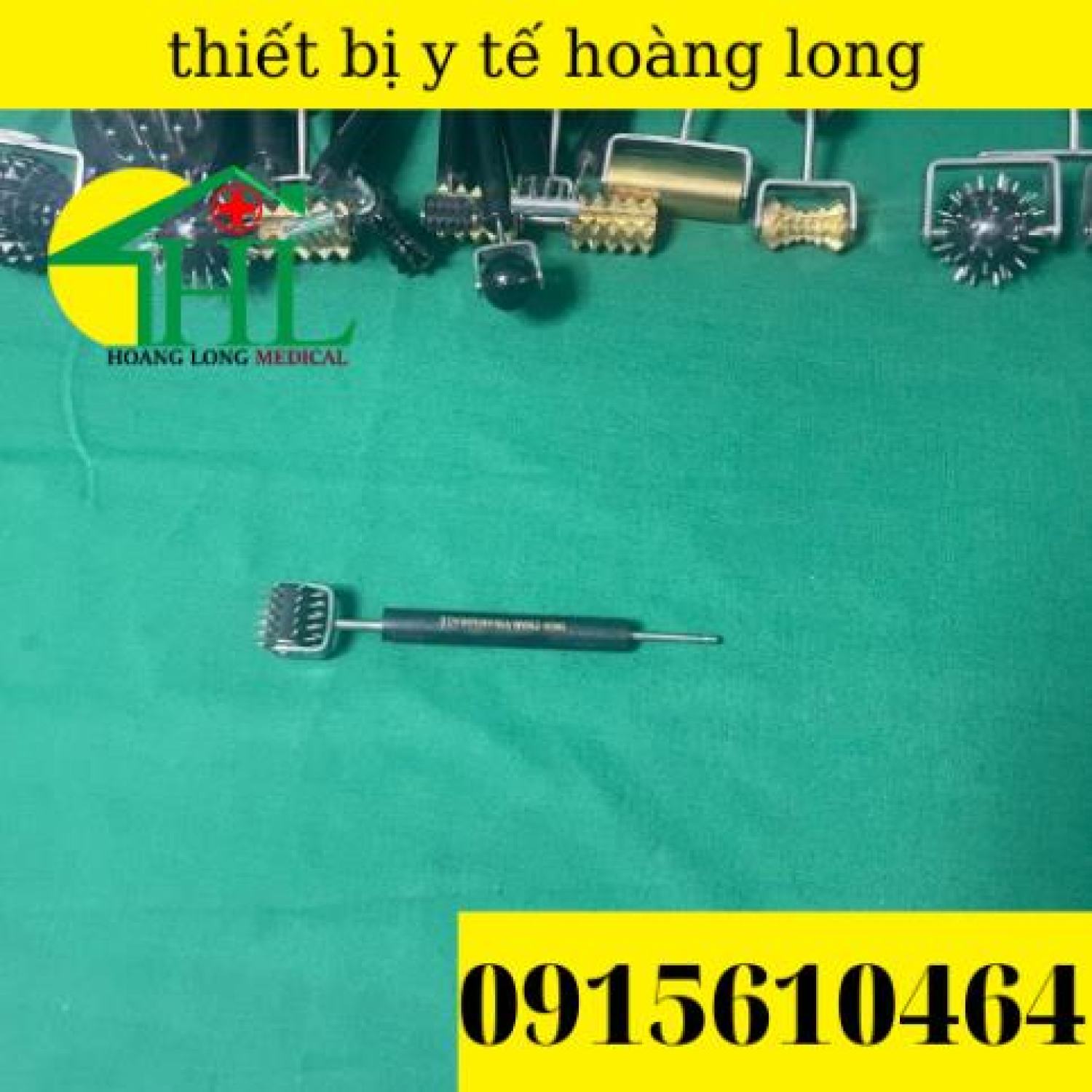 [Hàng Chính Hãng Diện Chẩn Bùi Quốc Châu] Cây Lăn Đinh Dò Huyệt 2 Đầu - Dụng Cụ Diện Chẩn