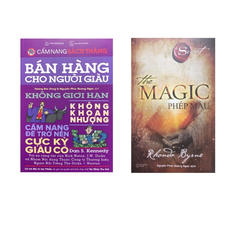 Sách - Bán hàng cho người giàu + The Magic-Phép màu ( combo 2 quyển )