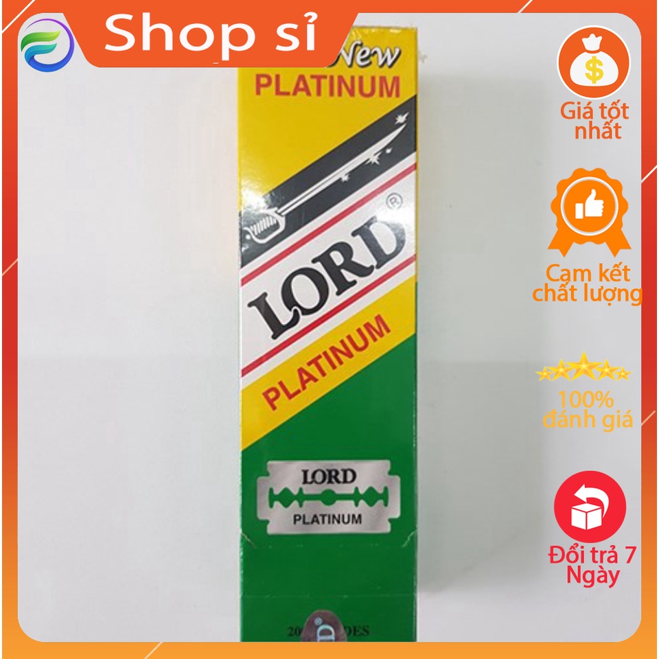 Lưỡi dao cạo Lord Platium hộp 200 lưỡi