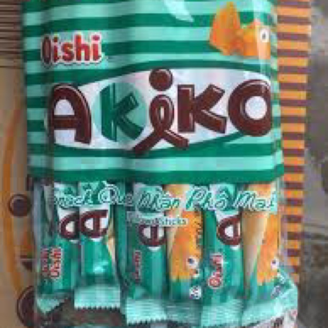 Bánh Snack Akiko Nhân Phô Mai 160g ( 20 que x 8g )