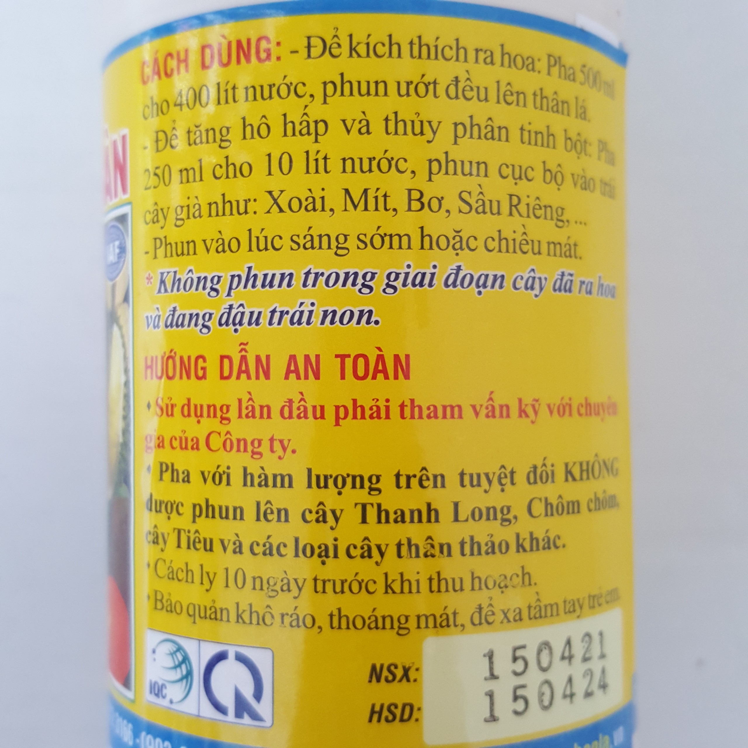 Phân bón lá HTC - ĐẠI NGÀN - Chín trái - Chai 500ml