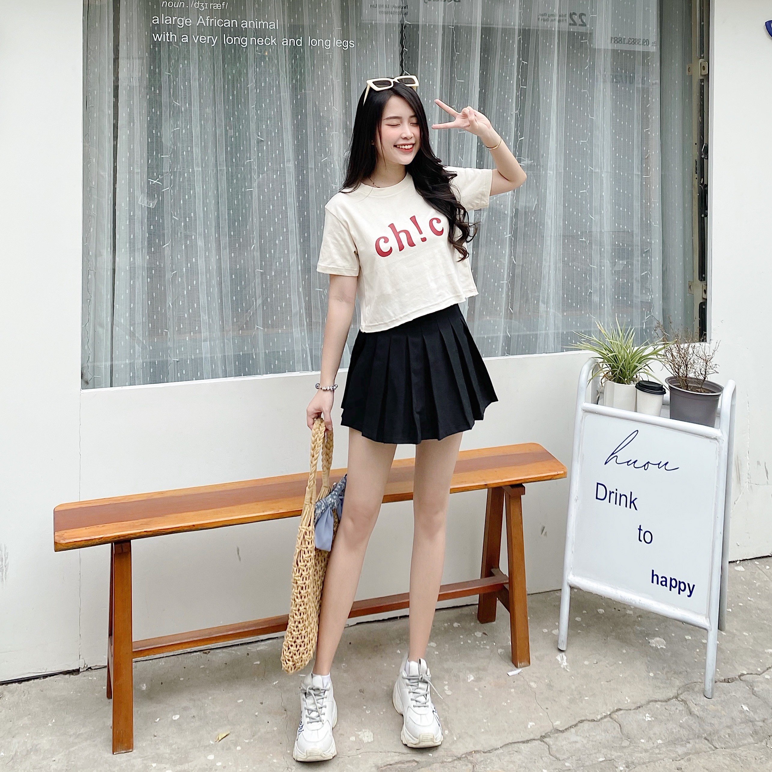 ZAREEN | CHÂN VÁY TENNIS VAA39 ĐEN