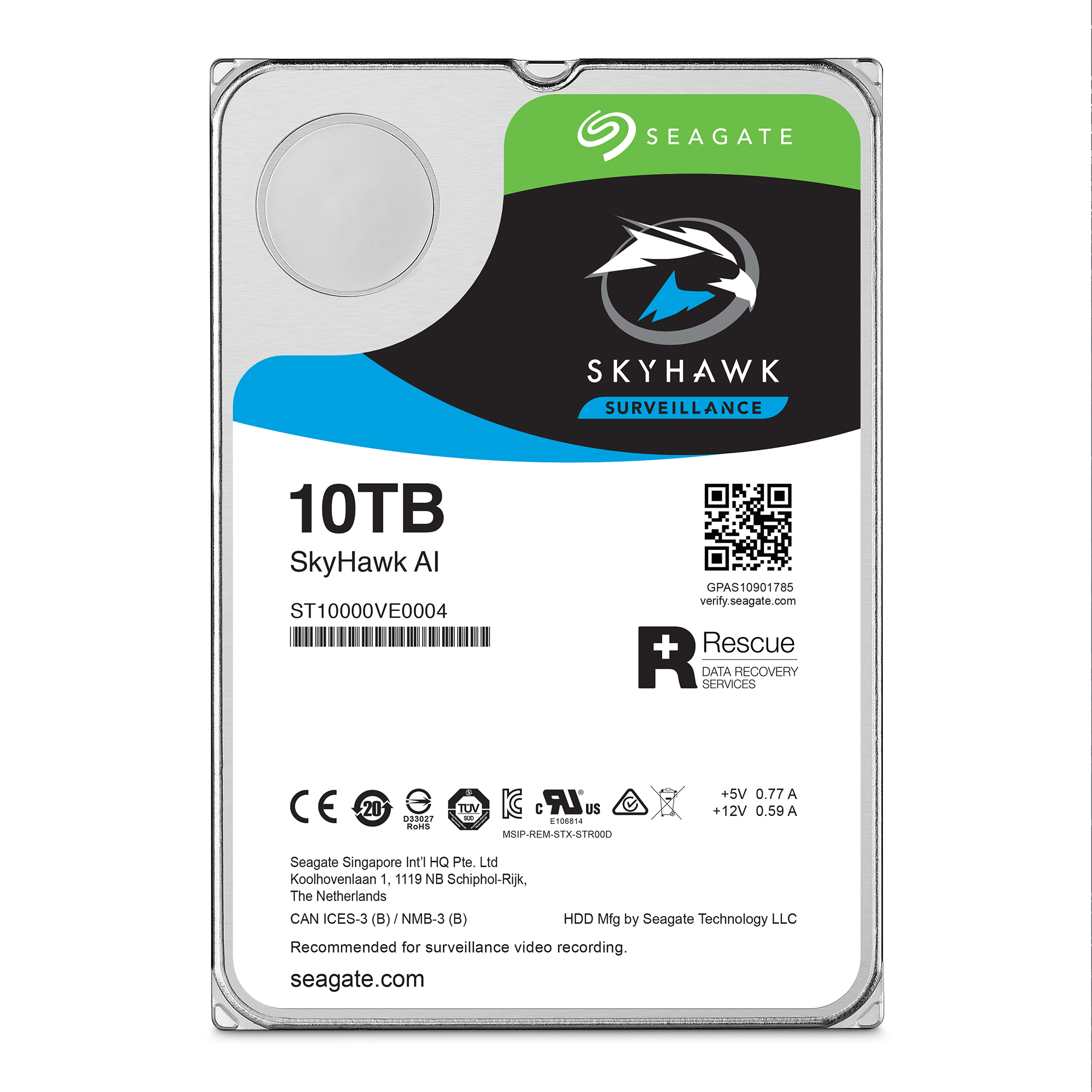 Ổ cứng 10TB Seagate Skyhawk AL 7200 RPM