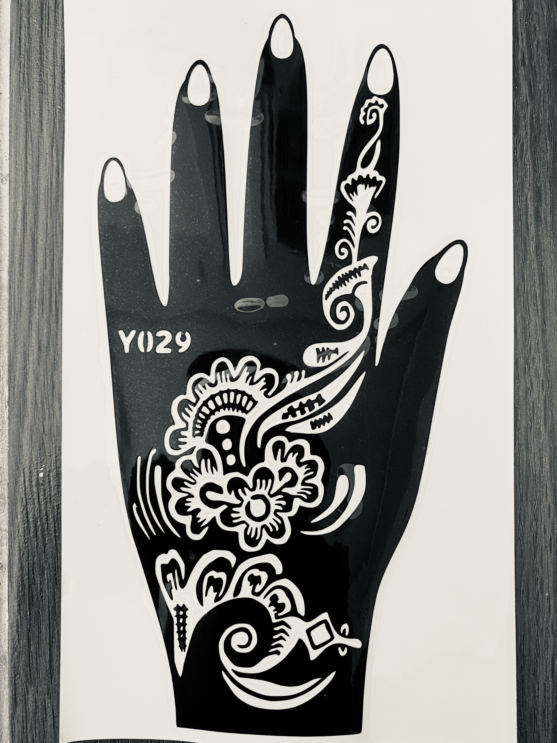 KHUÔN XĂM BÀN TAY HENNA MEHNDI TRUYỀN THỐNG (không kèm mực xăm)