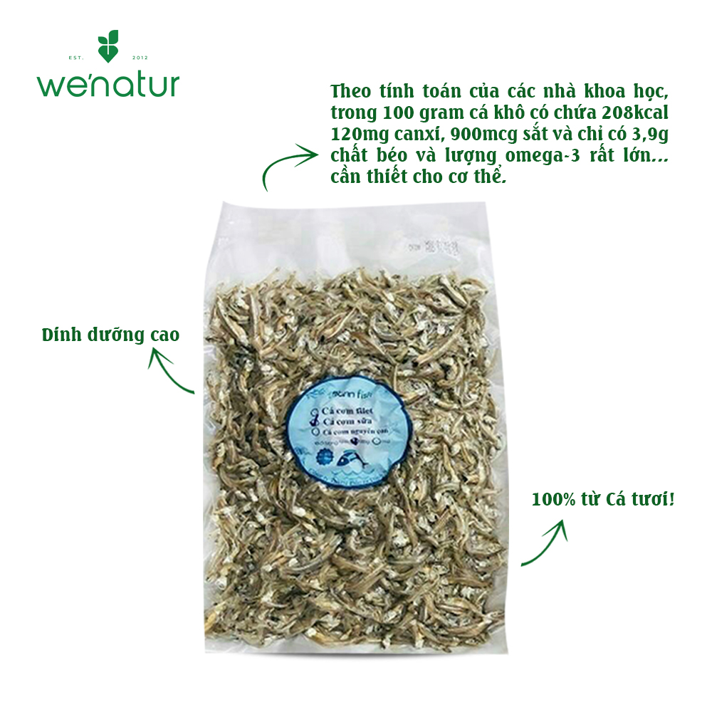 Khô Cá Cơm Sữa Xuất Khẩu we'natur 500g