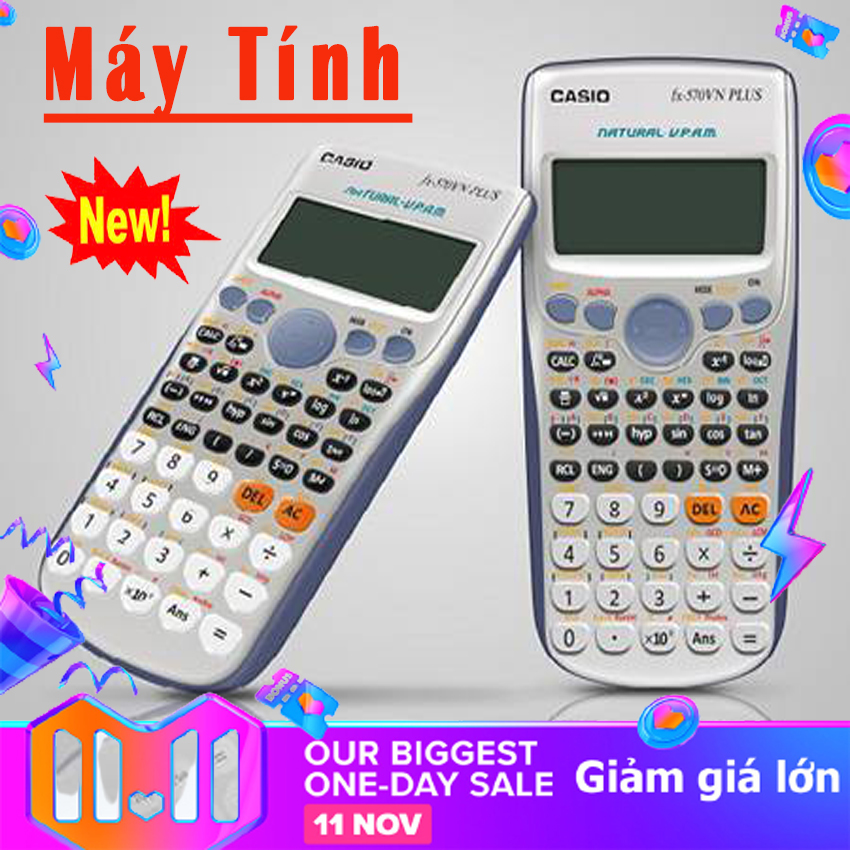 Máy tính casio fx 570es plus - bảo hành 1 năm lỗi đổi mới - có ảnh thật casio 570es plus giá rẻ học sinh