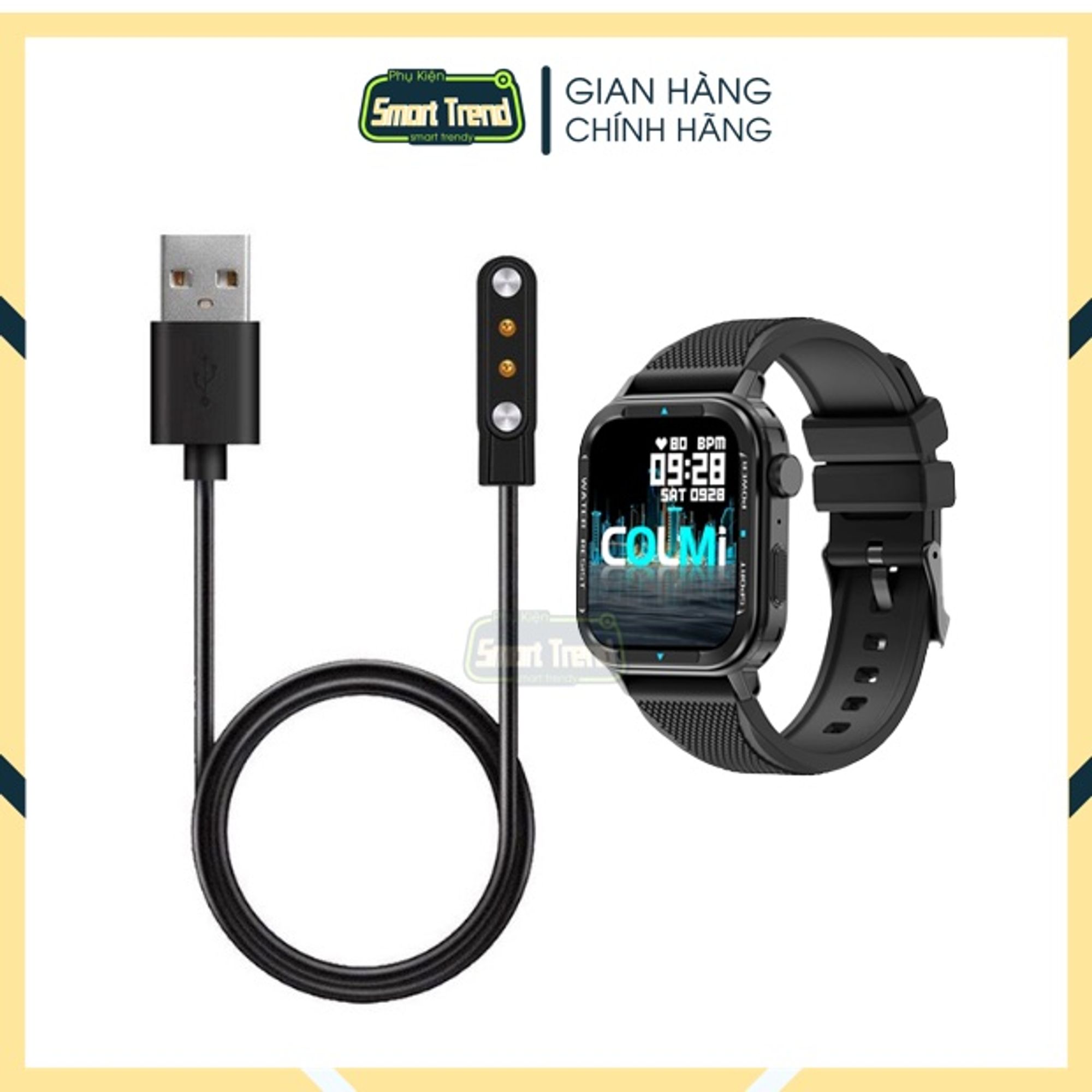 Dây cáp sạc usb đồng hồ thông minh đồng hồ thông minh colmi m41 nam châm thay thế