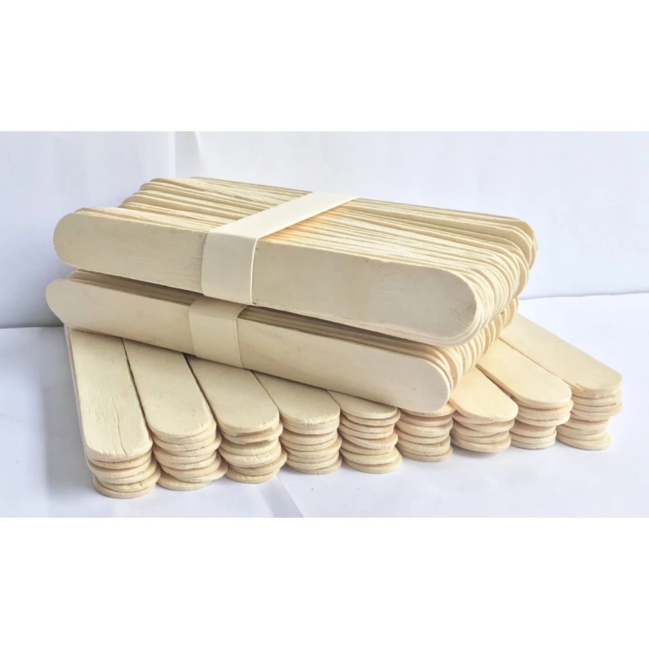 Que kem gỗ, que tròn, đè lưỡi - làm khung hình nhà mô hình, handmade trang trí tạo hình sáng tạo mầm non trọng lượng 500g