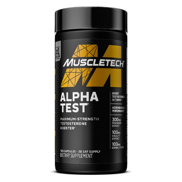 MuscleTech Pro Series Alpha Test Testosterone | Viên Uống Tăng Cường Testosterone [120 Viên] - Chính Hãng Muscle Fitness
