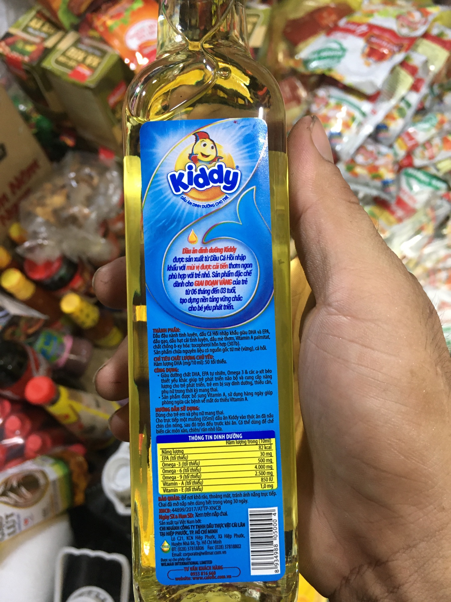 Dầu ăn Kiddy cho em bé 250ml