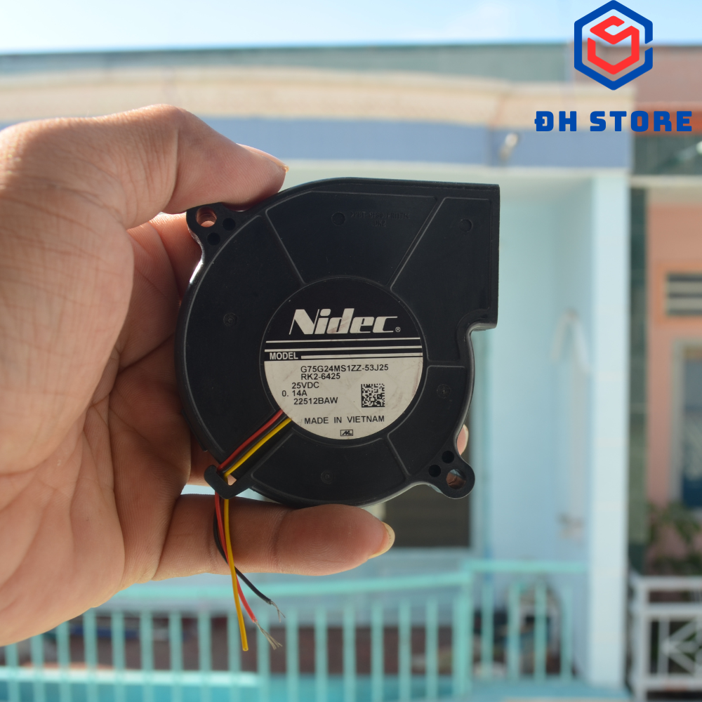 Quạt sò tản nhiệt 25vol 0,14a 7c,5cm