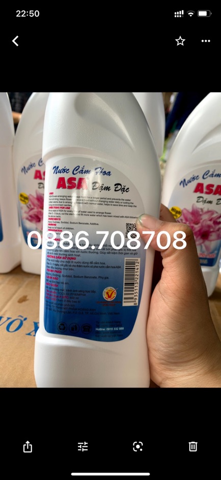 Nước Cắm Hoa Asa Đậm Đặc 400Ml 1 Chai