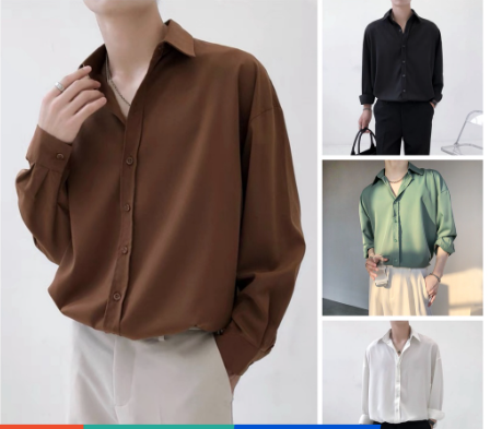 [Nhập RS0722 giảm 30k cho đơn 99k]Áo sơ mi dài tay basic