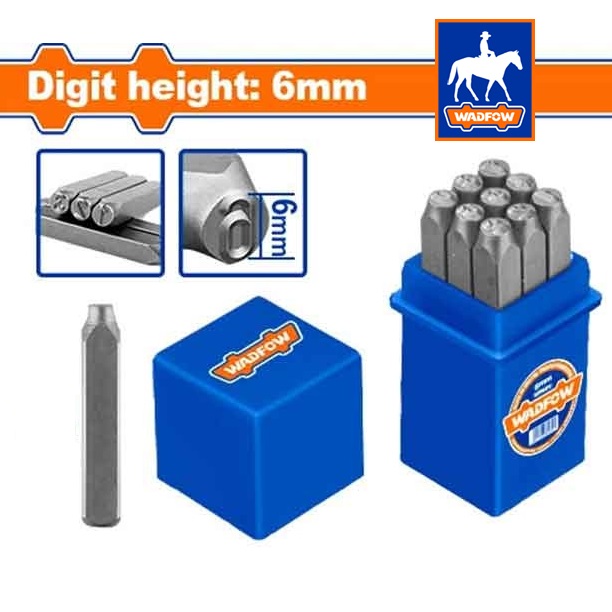 Bộ Đóng Số 9 Cây 6mm WADFOW WCC9596