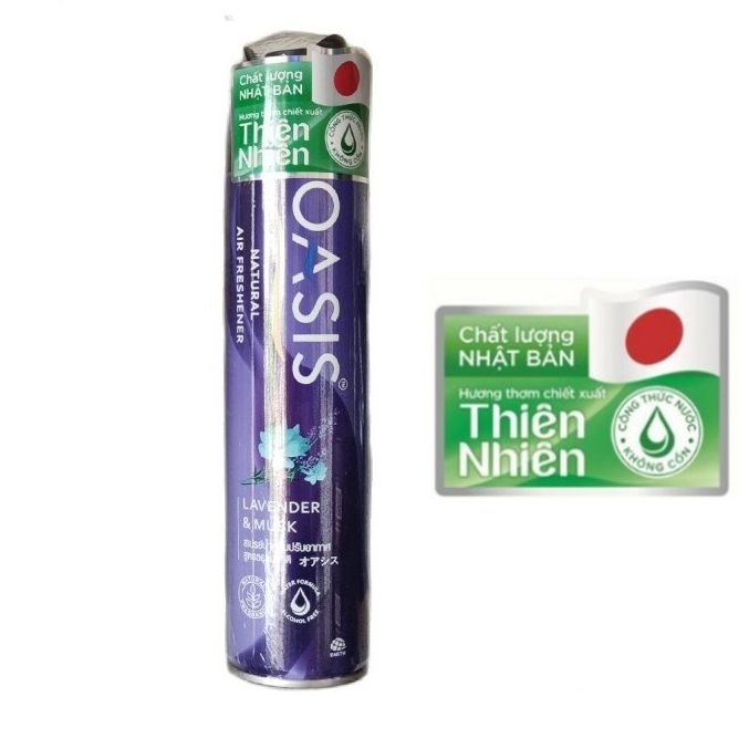 Xịt thơm phòng cao cấp OASIS 320ML ( NHIÈU MÙI ) công nghệ NHẬT BẢN