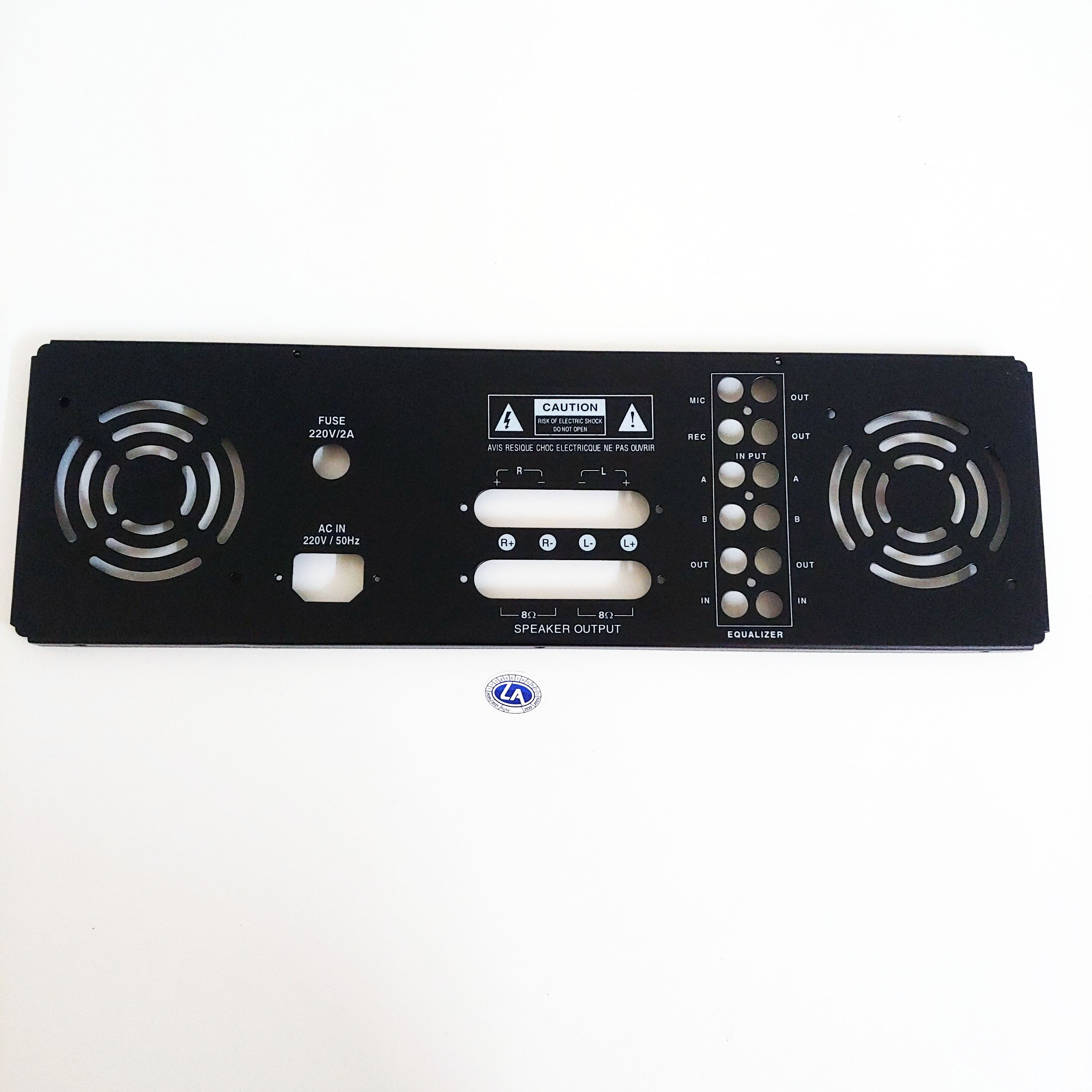Mặt sau ampli 2 quạt