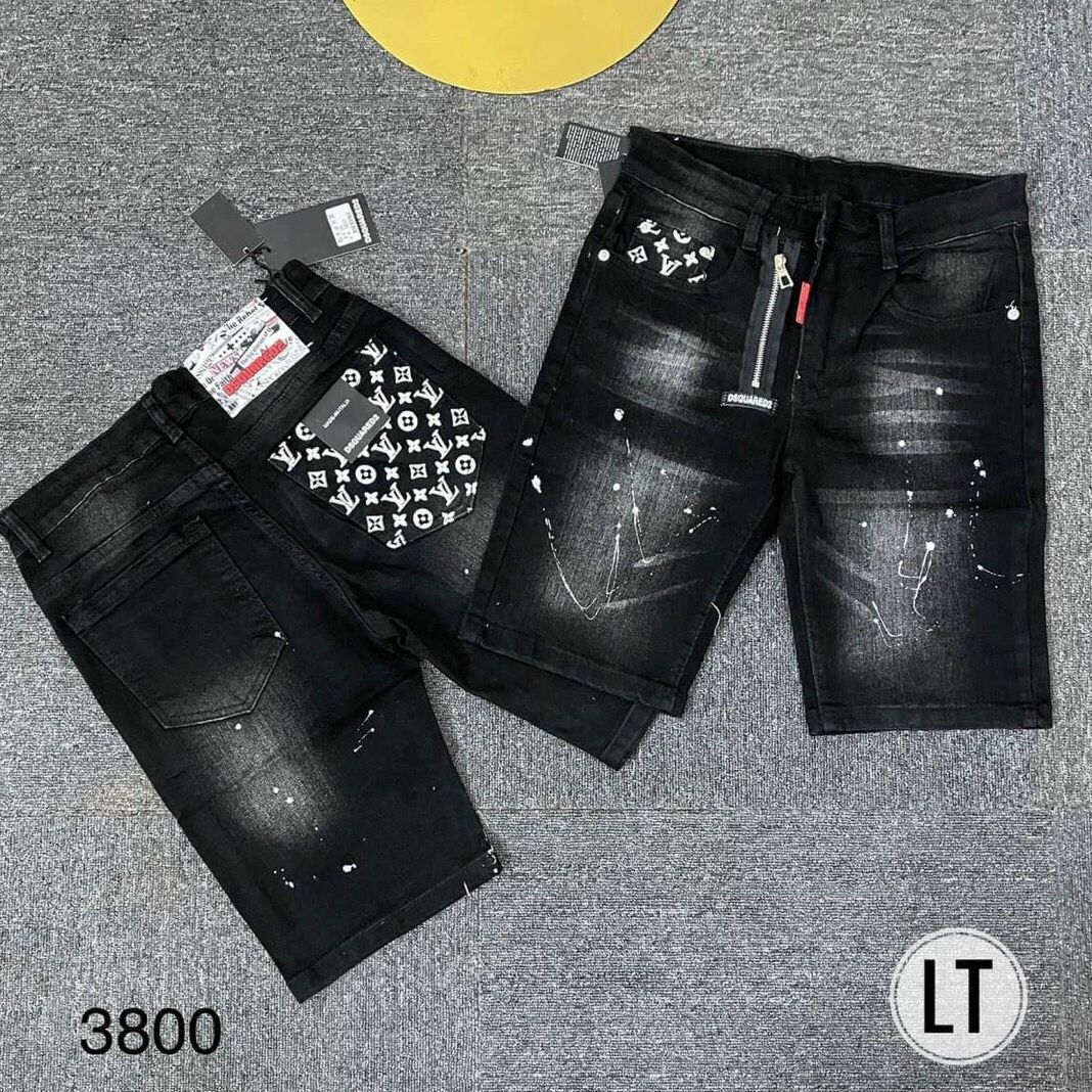 [VIDEO +FREESHIP + ẢNH THẬT] Quần short jean nam phối dây kéo phong cách chấm sơn đẹp in LOGO  thời trang cao cấp hàng chuẩn shop