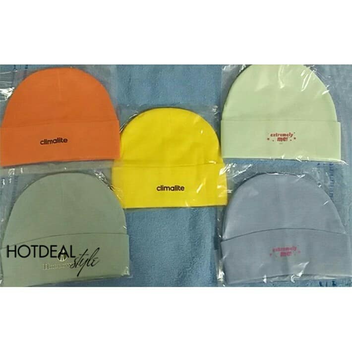 [HCM] combo 02 Nón Len Thun Mềm giữ ấm Cho Bé 0 - 12 tháng tuổi