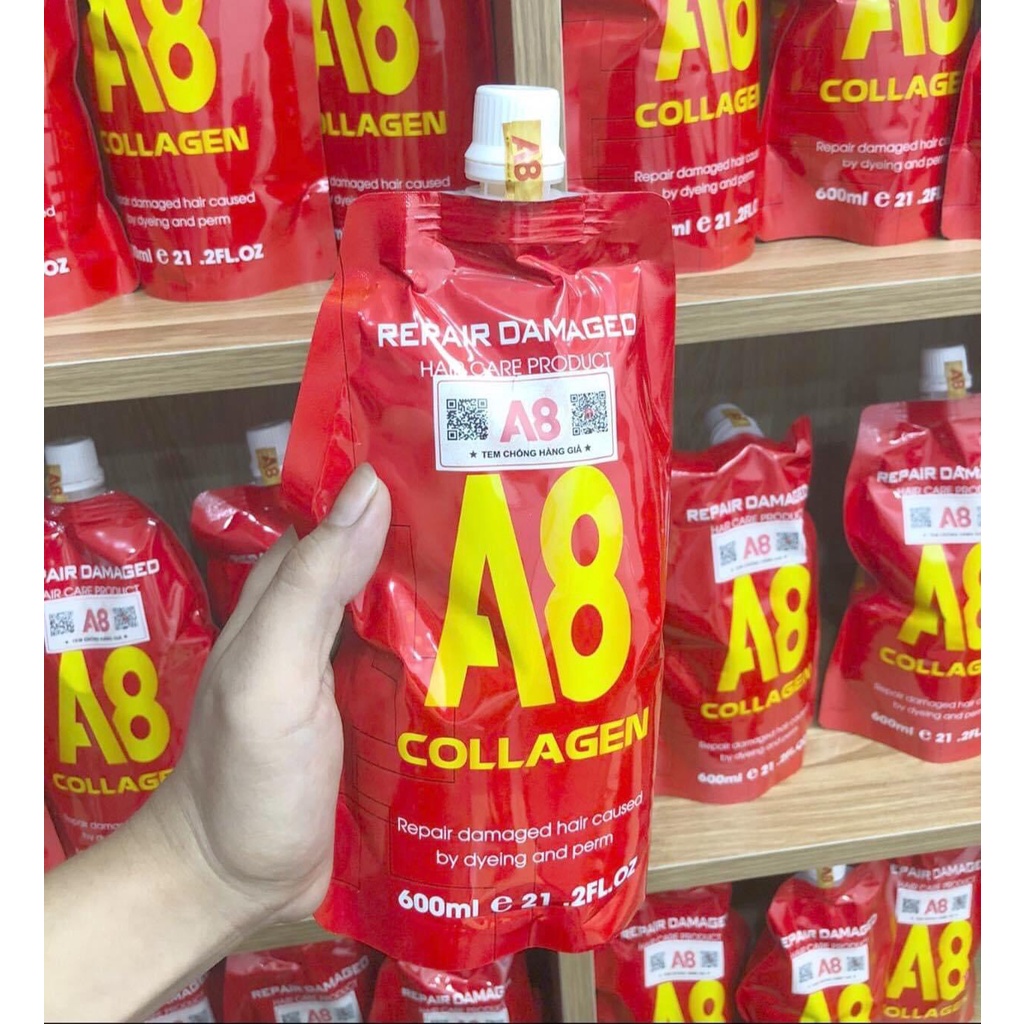 HẤP PHỤC HỒI TÓC COLLAGEN A8 - 600ML
