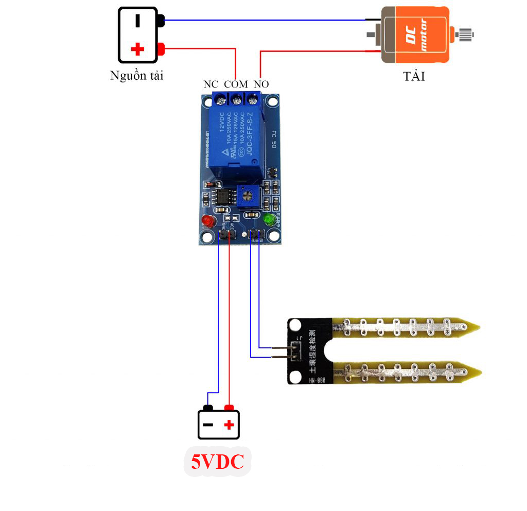 Module Cảm Biến Độ Ẩm Đất có Relay