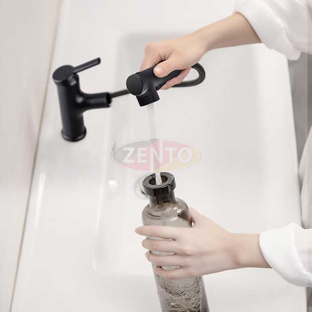 Vòi lavabo nóng lạnh Pulldown Spray ZT2130-B