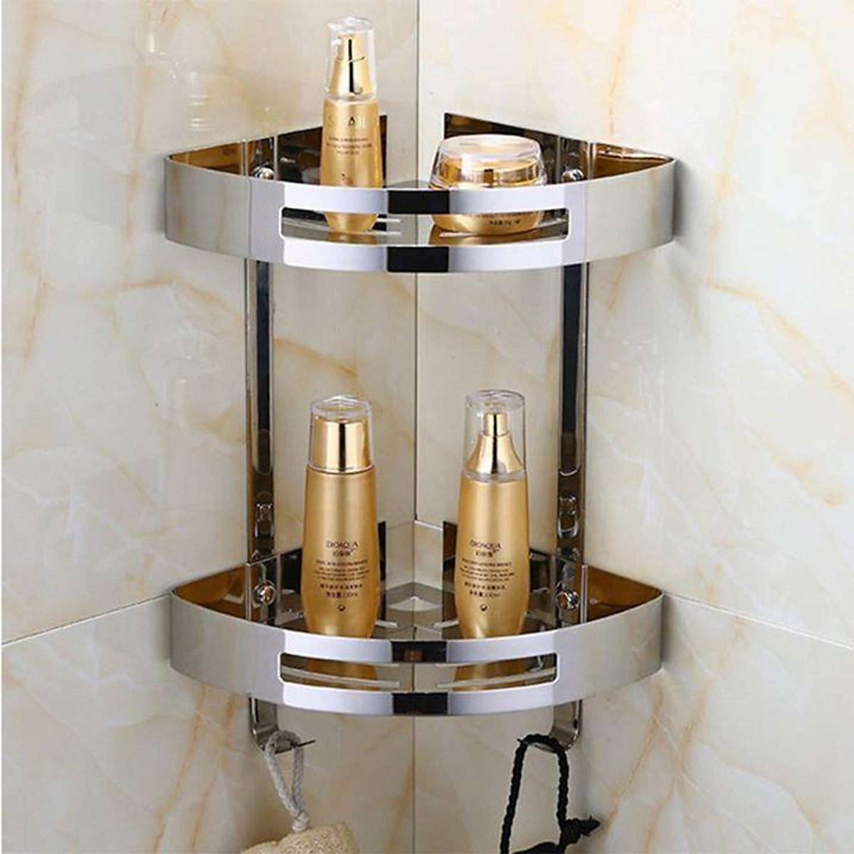 Kệ góc nhà tắm inox SUS 304
