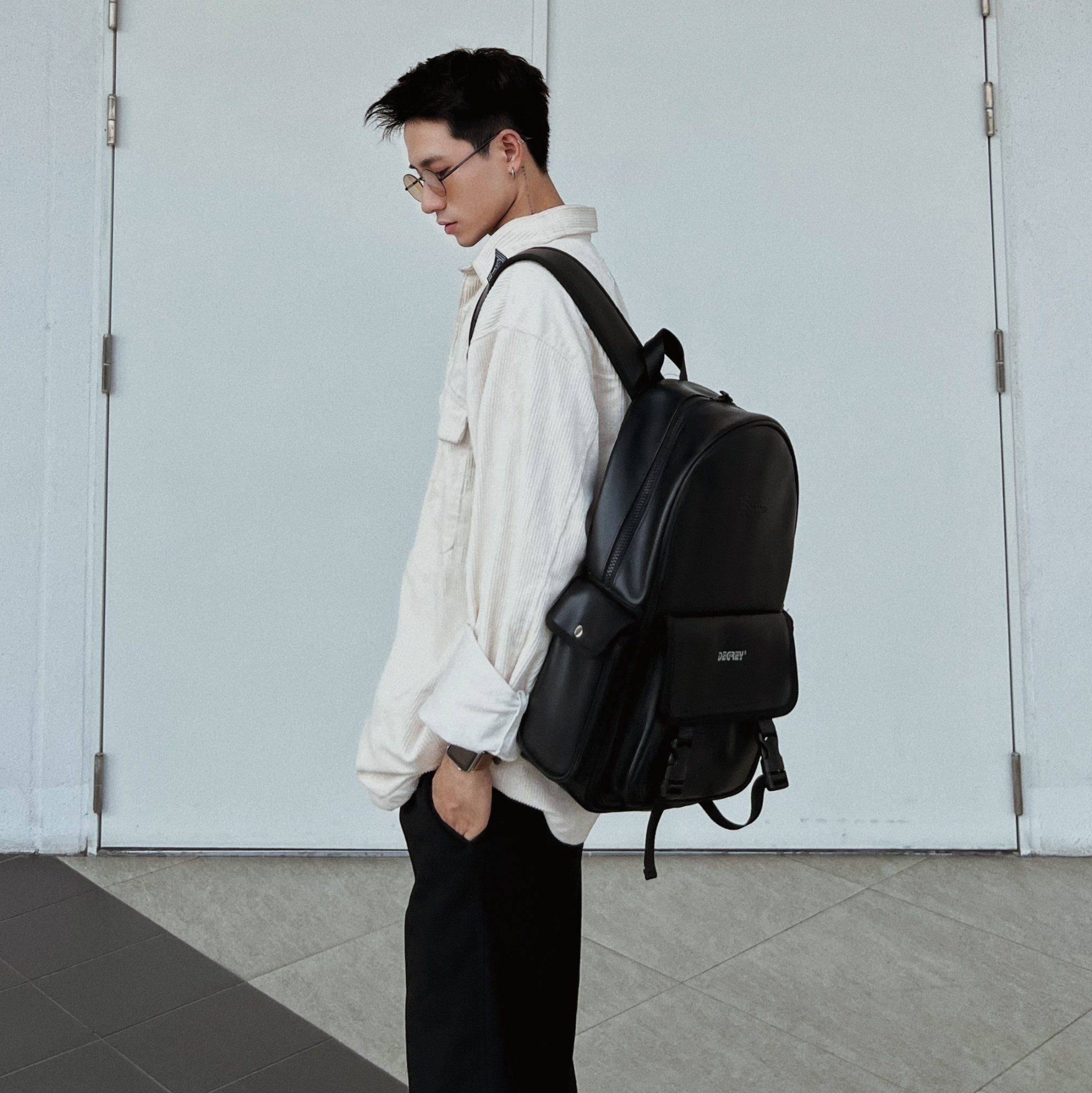 Degrey Premium Leather Backpack - PLBP