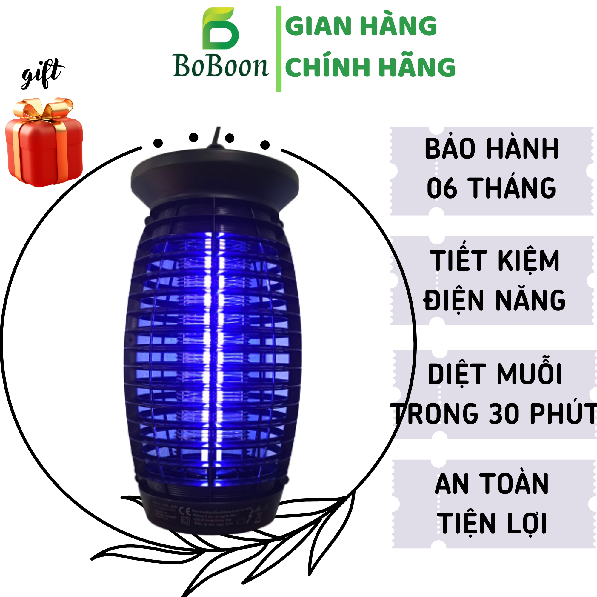 Đèn bắt muỗi và diệt muỗi  model CA02 bảo hành 06 tháng