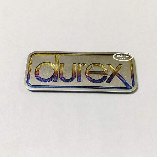 Tem Titanium 3D Chữ Durex (Titan 100%)
