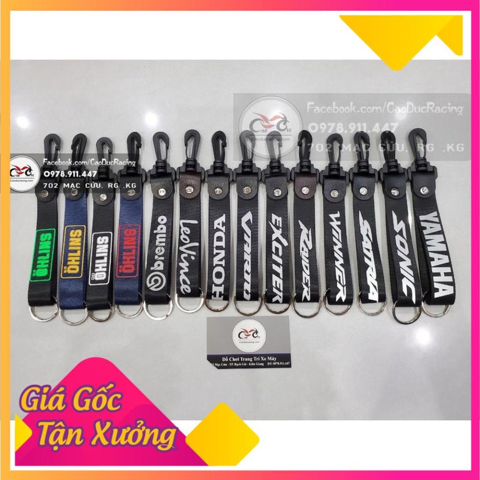 Móc khóa dây kiểu tên xe dây chất thái siêu bền CD68
